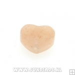 Halfedelsteen hartje 10mm (red aventurine)