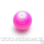 Glaskraal uni 14mm (roze)