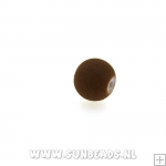 Glaskraal rond 4mm (bruin)