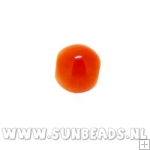 Glaskraal rond 6mm (oranje)