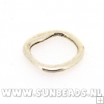 Metalen ring dicht (oud zilver)