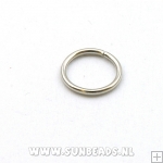 Ringetjes open 12mm (antique zilver)