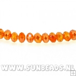 Facetkraal 4x3mm (oranje)