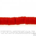 Fimo schijfje 6mm (rood)