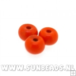 Turquoise kraal donut 6x4mm (oranje)