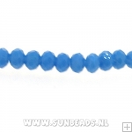 Facetkraal donut 3x2mm (blauw)