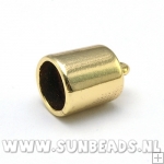 Leerkapje 9x13mm (goud)