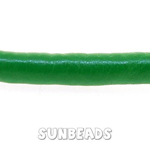 Pu leer stitched cord 5mm 2 mtr (groen) - Klik op de afbeelding om het venster te sluiten