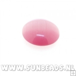 Plaksteen rond 14mm (roze)