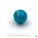 Glaskraal swirl rond 14mm (petrol)