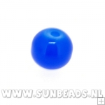 Glaskraal rond 6mm (koningsblauw)