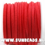 Suede veter 10meter (rood)