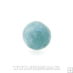 Halfedelsteen rond 8mm facet (iceblue)