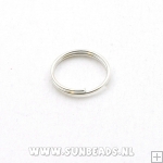 Splitring 12mm (zilver)