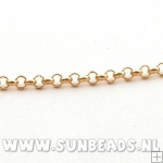 Jasseron 3mm rose goud rond