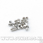 Ball chain slot 2mm antique zilver