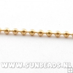 Ball chain ketting 1,5mm rose goud
