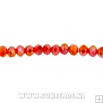 Facetkraal 4x3mm (rood AB)