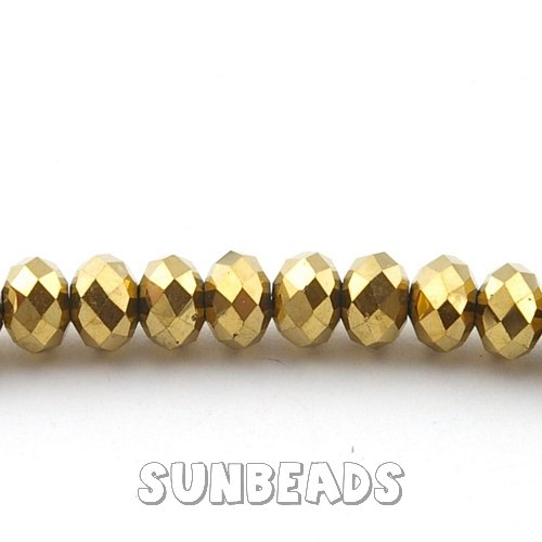 Facet kraal donut 8x6mm (goud) - Klik op de afbeelding om het venster te sluiten