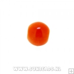 Glaskraal rond 6mm (oranje)