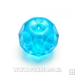 Facet kraal donut 16x12mm (blauw)