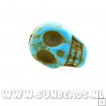 Turquoise kraal skull 14mm (turquoise)