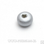 Houten kraal donut (zilver)