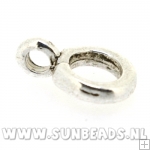 Metalen ring met oog (zilver)