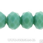 Facet kraal donut 8x6mm (groen)