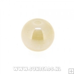 Glaskraal rond 6mm luster (champagne)