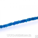 Halfedelsteen donut 3/4mm (blauw)