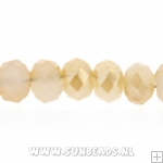 Facet kraal donut 4x3mm (duotone)