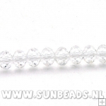 Facet kraal donut 8x6mm (crystal)