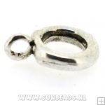 Metalen ring met oog (zilver)