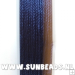 Katoen rijgdraad 1mm donkerblauw