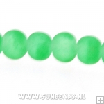 Glaskraal rond 4mm (frost groen)