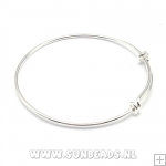 Bangle armband zilver