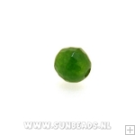 Halfedelsteen rond 6mm facet (groen)