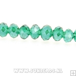 Facetkraal 4x3mm (donkergroen AB)