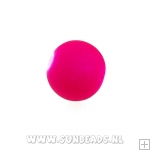Glaskraal rond 10mm (neon roze)