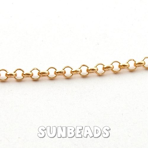 Jasseron 3mm rose goud rond - Klik op de afbeelding om het venster te sluiten