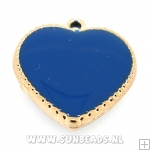 Kunststof hanger hart (donkerblauw)