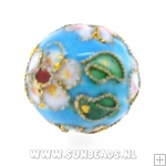 Cloisonne kraal rond 14mm