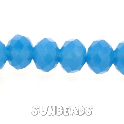 Facet kraal donut 6x4mm (klm blue) - Klik op de afbeelding om het venster te sluiten