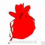 Cadeautasje, bloem, rood