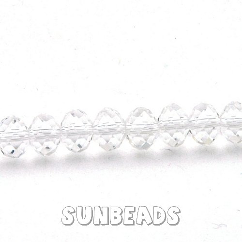 Facet kraal donut 8x6mm (crystal) - Klik op de afbeelding om het venster te sluiten