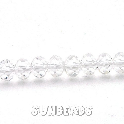 Facet kraal donut 8x6mm (crystal) - Klik op de afbeelding om het venster te sluiten