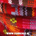 Azteckoord rond 5mm roze/oranje/paars