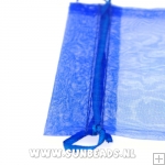 Organza zakje koningsblauw 12x18cm (10st.)