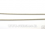 Ball chain ketting 4mm antique goud